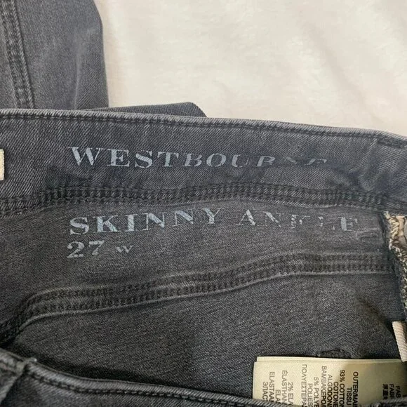 Burberry Brit Westbourne‎ black skinny stretch ankle denim jeans pants - Picture 7 of 12